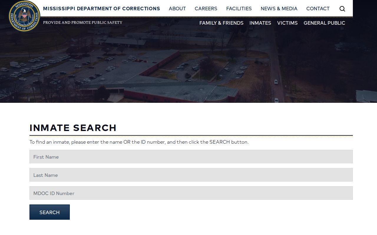 Smith County released inmate MDOC search screen
